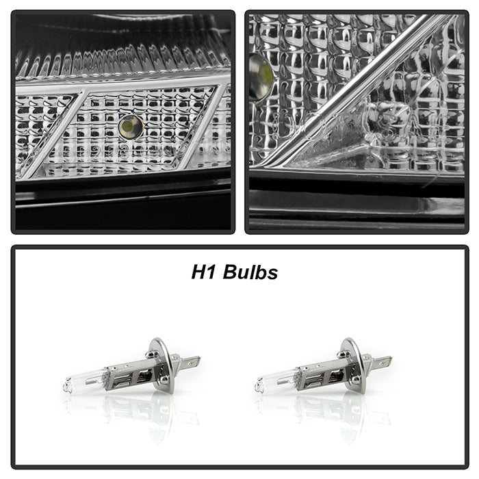 SPYDER Xtune Lexus GS300/GS400/GS430 98-05 Halogen Only Halo Projector Headlights Chrome PRO-JH-LGS98-LED-C 9027833