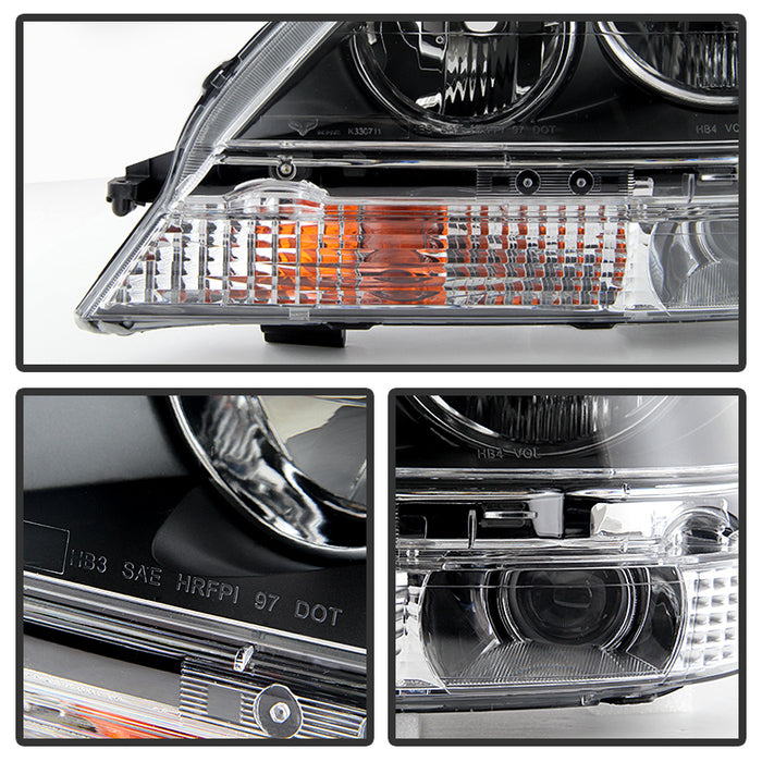 SPYDER Xtune Lexus Rx300 99-03 Halogen Only (Bulbs Not Included) Crystal Headlights Black PRO-JH-LRX99-BK 9028243