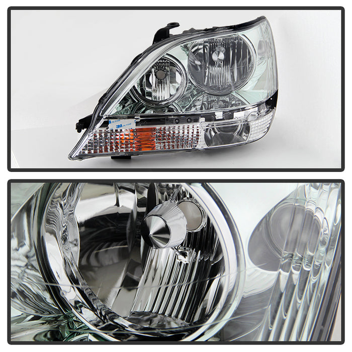 SPYDER Xtune Lexus Rx300 99-03 Halogen Only (Bulbs Not Included) OEM Style Headlights Chrome PRO-JH-LRX99-C 9028250