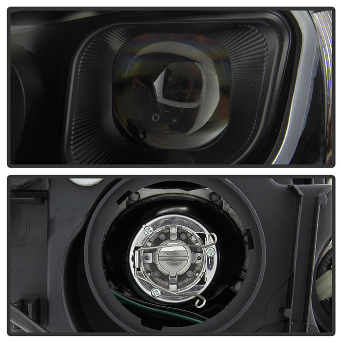 SPYDER xTune 14-17 Mazda 6 Sedan Halogen Model Only LED Light Bar Proj Headlights - Blk - PRO-JH-M614-LB-BK 9047213
