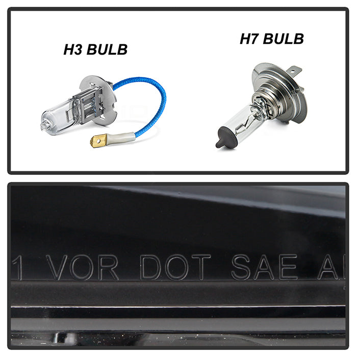 SPYDER xTune 14-17 Mazda 6 Sedan Halogen Model Only LED Light Bar Proj Headlights - Blk - PRO-JH-M614-LB-BK 9047213