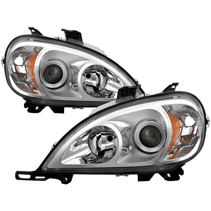 SPYDER Xtune Mercedes Benz W163 Ml-Class 98-01 ProjectOEr Headlights Chrome PRO-JH-MBW16398-C 9028205