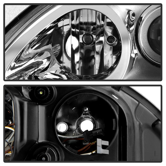 SPYDER Xtune Mercedes Benz W163 Ml-Class 98-01 ProjectOEr Headlights Chrome PRO-JH-MBW16398-C 9028205