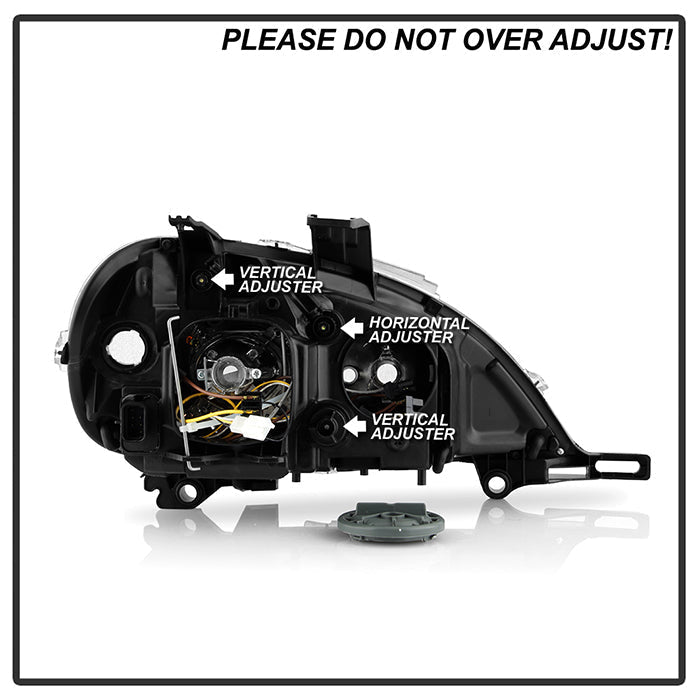 SPYDER Xtune Mercedes Benz W163 Ml-Class 98-01 ProjectOEr Headlights Chrome PRO-JH-MBW16398-C 9028205