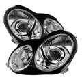 SPYDER Xtune Mercedes W203 C Class Sedan 01-05 Projector Headlights -Chrome PRO-JH-MBW203-C 9029783