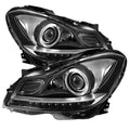 SPYDER Xtune Mercedes C-Class 12-14 Projector Headlights OE Style Model Only Black PRO-JH-MBW20412-NA-BK 9932656