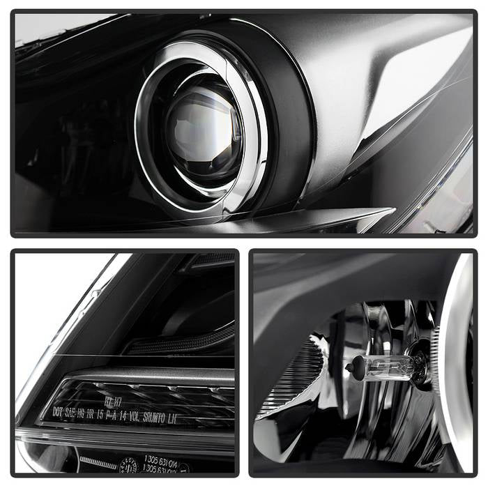 SPYDER Xtune Mercedes C-Class 12-14 Projector Headlights OE Style Model Only Black PRO-JH-MBW20412-NA-BK 9932656