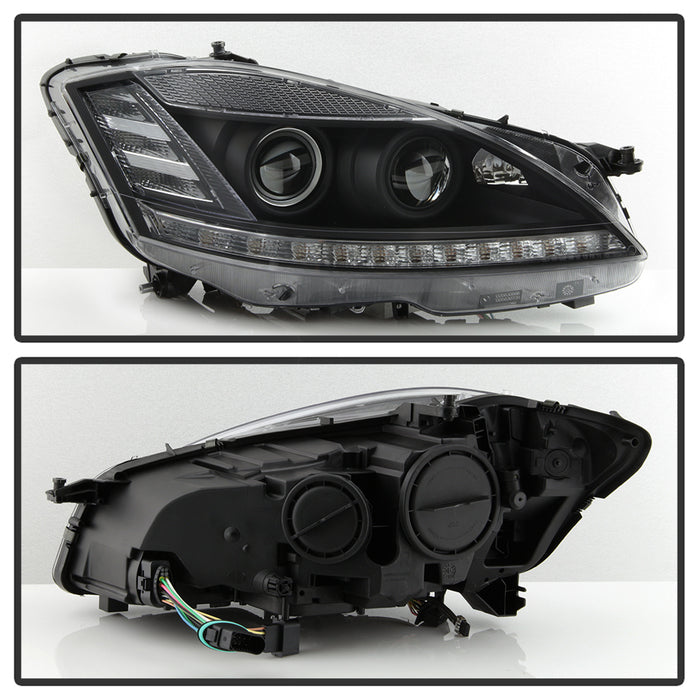 SPYDER xTune 07-09 Mercedes-Benz S-Class (W221) LED Projector Headlights - Black PRO-JH-MBW22107-HID-BK 9937071