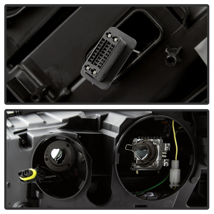 SPYDER xTune 07-09 Mercedes-Benz S-Class (W221) LED Projector Headlights - Black PRO-JH-MBW22107-HID-BK 9937071