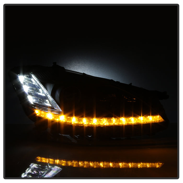 SPYDER xTune 07-09 Mercedes-Benz S-Class (W221) LED Projector Headlights - Black PRO-JH-MBW22107-HID-BK 9937071
