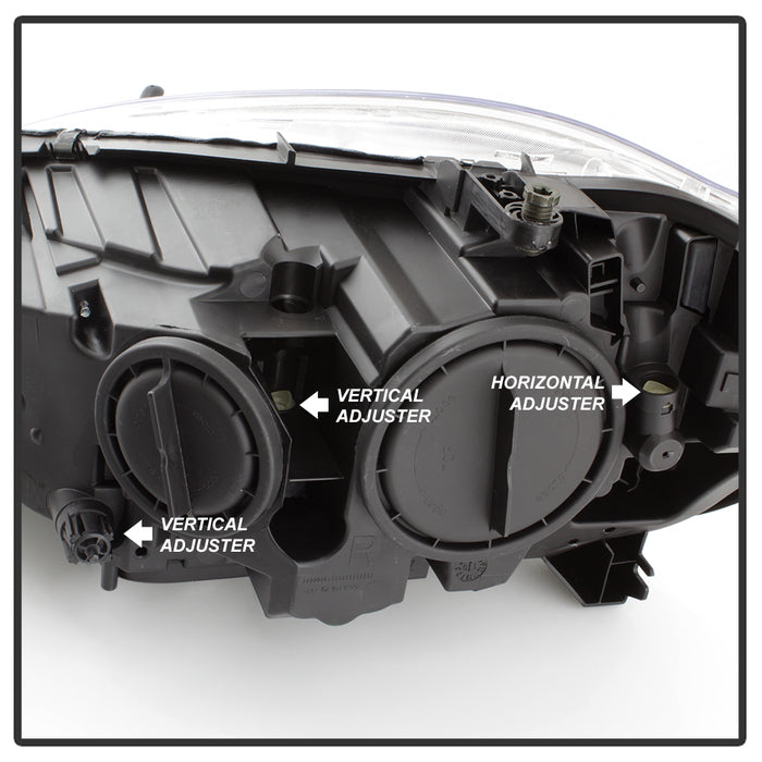 SPYDER xTune Mercedes Benz S-Class W221 LED Projector Headlights - Chrome (PRO-JH-MBW22107-HID-C) 9937064