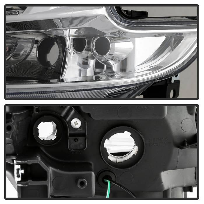 SPYDER xTune 09-14 Nissan Maxima Halogen LED Light Bar Projector Headlights - Chrome (PRO-JH-NM09-LB-C) 9043079