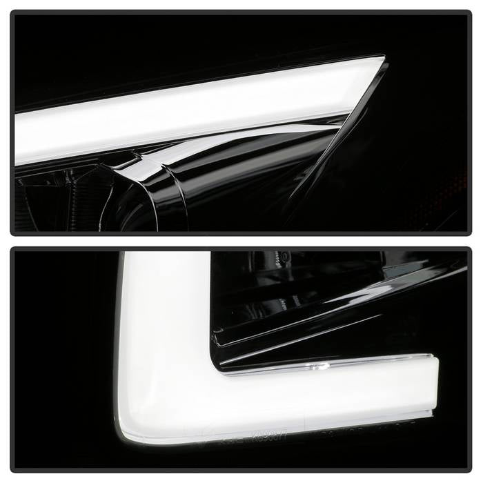 SPYDER xTune 09-14 Nissan Maxima Halogen LED Light Bar Projector Headlights - Chrome (PRO-JH-NM09-LB-C) 9043079