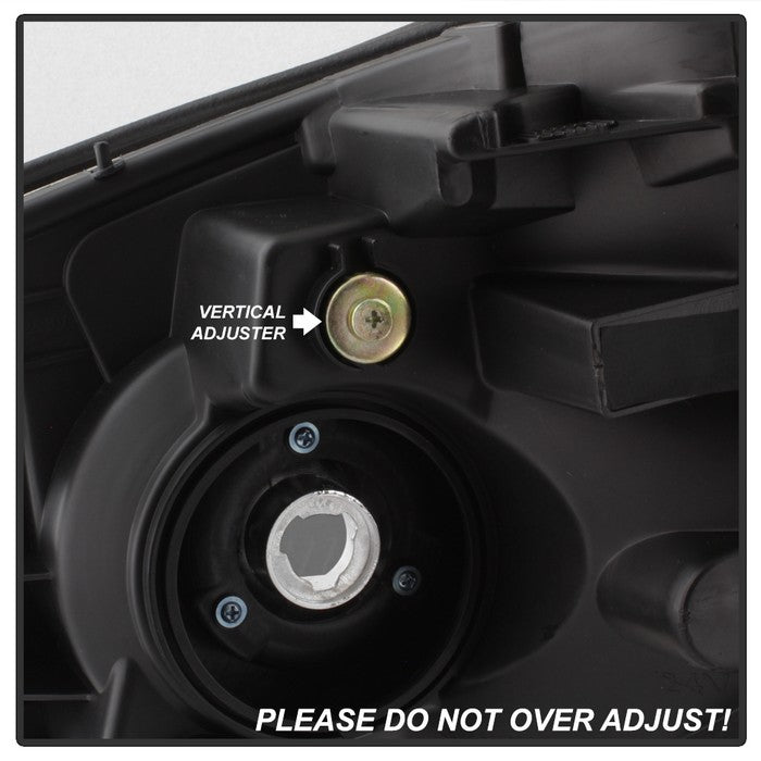 SPYDER xTune Nissan Titan 04-15 Projector Headlights - LED Halo - Black Smoked PRO-JH-NTI04-LED-BSM 5082282