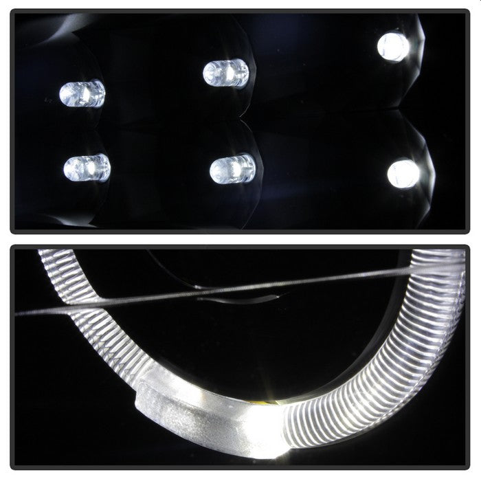 SPYDER xTune Nissan Titan 04-15 Projector Headlights - LED Halo - Black Smoked PRO-JH-NTI04-LED-BSM 5082282