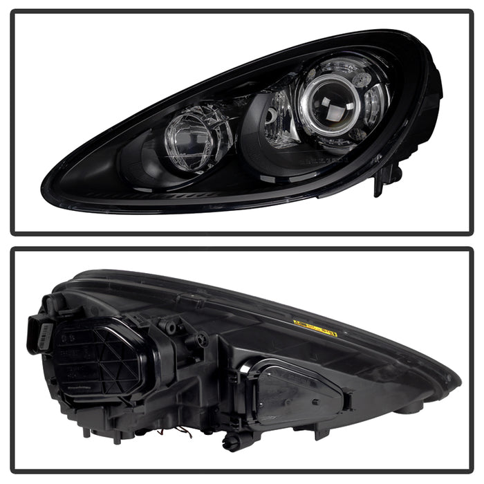 SPYDER Xtune Porsche Cayenne 11-14 4 LED Projector Headlights Black PRO-JH-PCAY11-AFS-BK 9934049