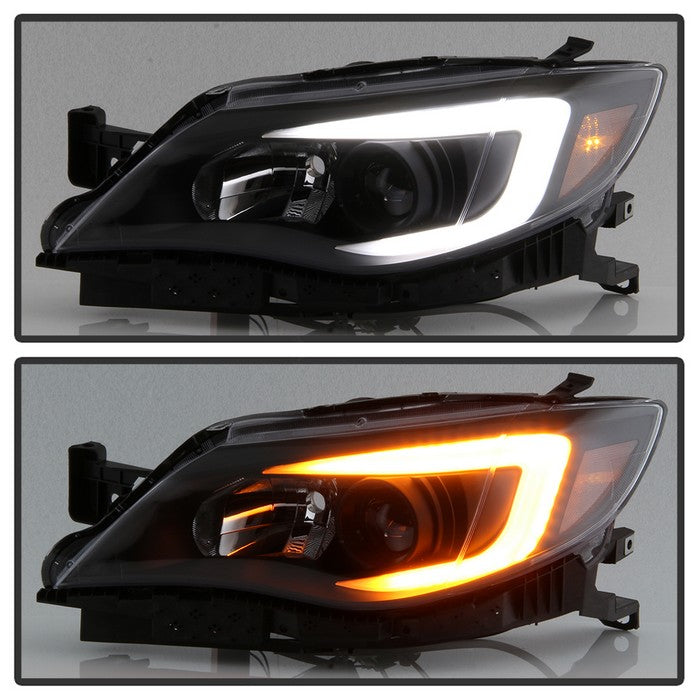 SPYDER xTune Subaru Impreza WRX Halogen Only 08-14 Projector Headlights Black PRO-JH-SI08-LBDRL-BK 9039379