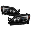 SPYDER xTune Subaru Impreza WRX Halogen Only 08-14 Projector Headlights Black Smoked PRO-JH-SI08-LBDRL-BSM 9039386