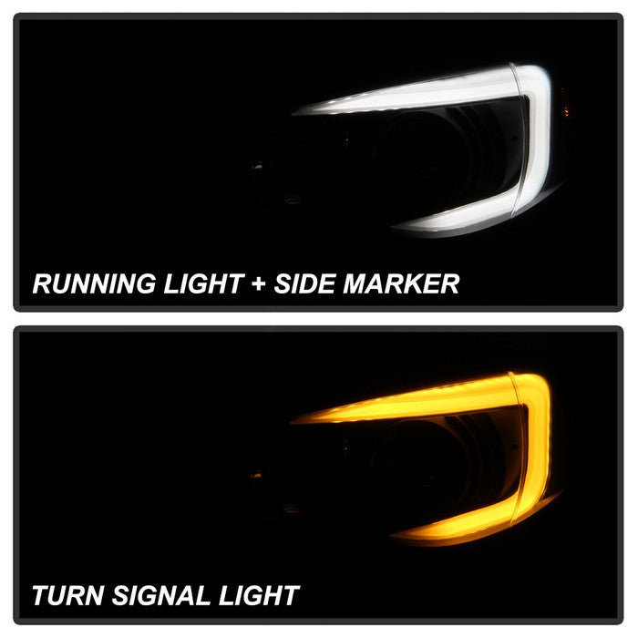 SPYDER xTune Subaru Impreza WRX Halogen Only 08-14 Projector Headlights Black Smoked PRO-JH-SI08-LBDRL-BSM 9039386