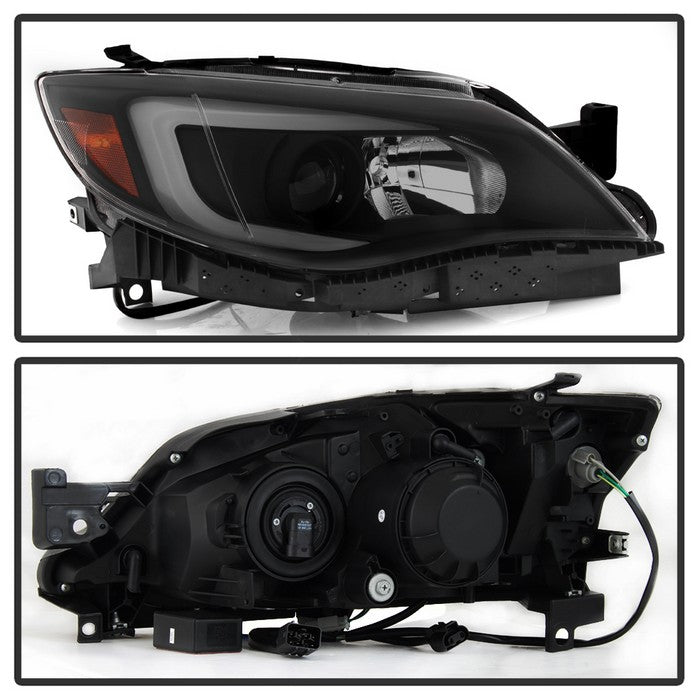 SPYDER xTune Subaru Impreza WRX Halogen Only 08-14 Projector Headlights Black Smoked PRO-JH-SI08-LBDRL-BSM 9039386