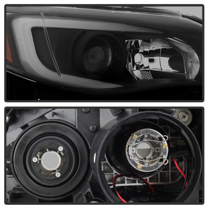 SPYDER xTune Subaru Impreza WRX Halogen Only 08-14 Projector Headlights Black Smoked PRO-JH-SI08-LBDRL-BSM 9039386