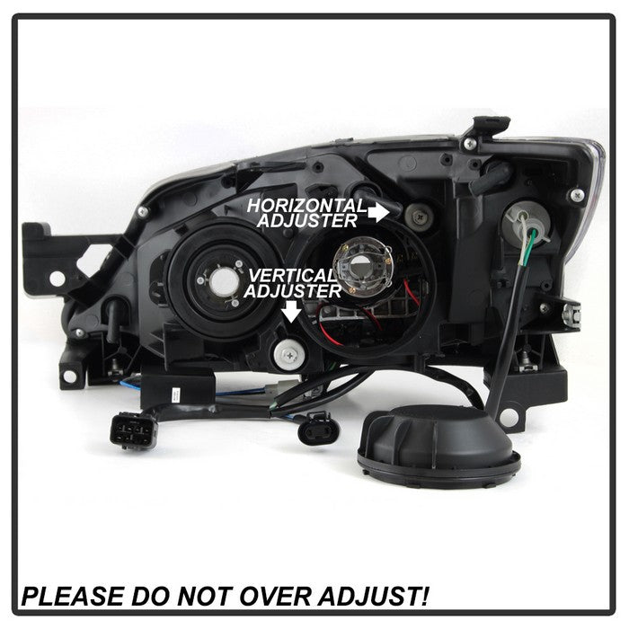 SPYDER xTune Subaru Impreza WRX Halogen Only 08-14 Projector Headlights Black Smoked PRO-JH-SI08-LBDRL-BSM 9039386