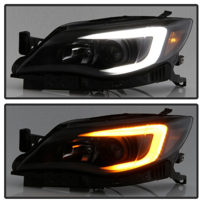 SPYDER xTune Subaru Impreza WRX Halogen Only 08-14 Projector Headlights Black Smoked PRO-JH-SI08-LBDRL-BSM 9039386