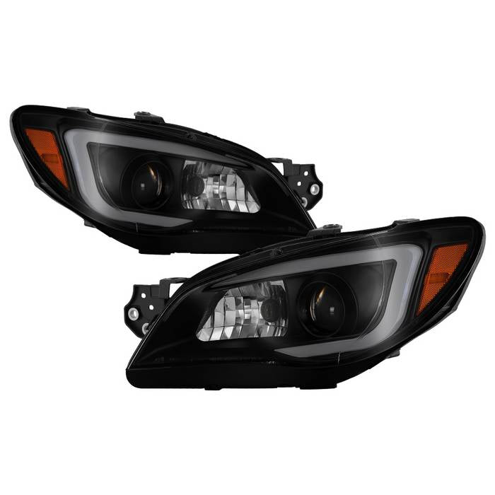 SPYDER xTune 06-07 Subaru WRX Projector Headlights - Halogen - DRL - Black Smoked (PRO-JH-SWRX06-LB-BSM) 9041808