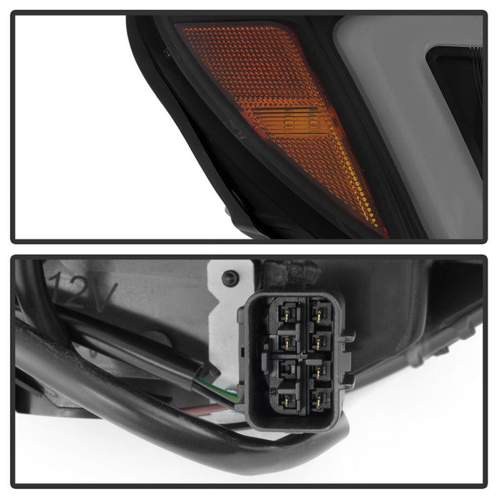 SPYDER xTune 06-07 Subaru WRX Projector Headlights - Halogen - DRL - Black Smoked (PRO-JH-SWRX06-LB-BSM) 9041808