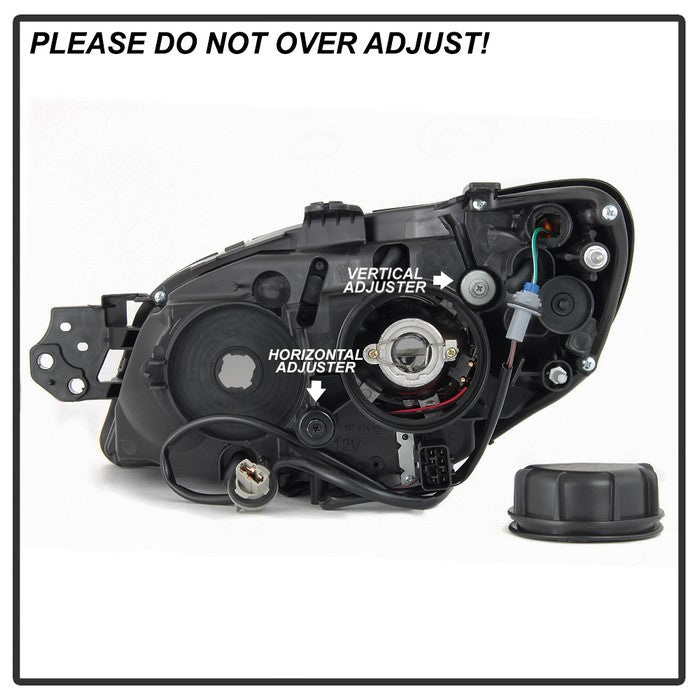 SPYDER xTune 06-07 Subaru WRX Projector Headlights - Halogen - DRL - Black Smoked (PRO-JH-SWRX06-LB-BSM) 9041808