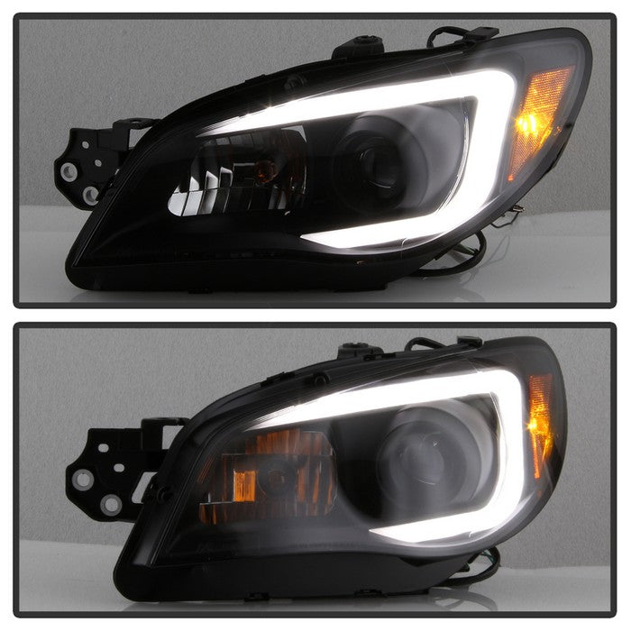 SPYDER xTune 06-07 Subaru WRX Projector Headlights - Halogen - DRL - Black Smoked (PRO-JH-SWRX06-LB-BSM) 9041808