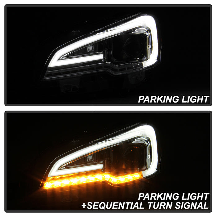 SPYDER xTune 15-18 Subaru Impreza WRX Halogen Projector Headlights - DRL - Chrome PRO-JH-SWRX15-LB-C 9047626