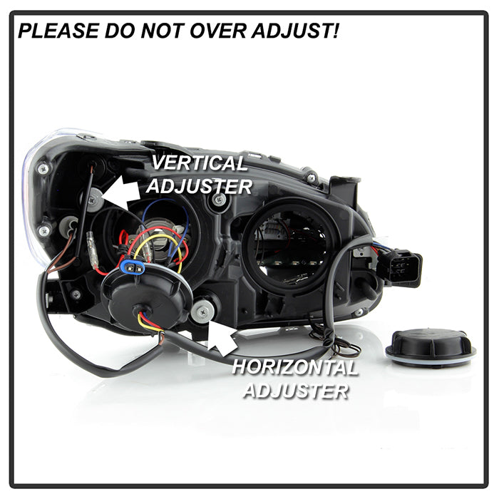 SPYDER xTune 15-18 Subaru Impreza WRX Halogen Projector Headlights - DRL - Chrome PRO-JH-SWRX15-LB-C 9047626
