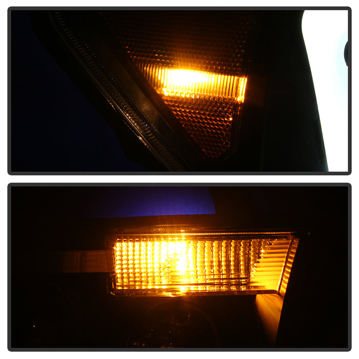 SPYDER Xtune Toyota Tundra 07-13 LED Light Bar Projector Headlights Black PRO-JH-TTU07-LED-BK 9027888