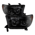 SPYDER Xtune Toyota Tundra 07-13 Projector Headlights Eliminates AFS LED Halo Smoked PRO-JH-TTUN07-CFB-BSM 9032318