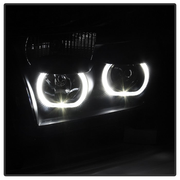 SPYDER Xtune Toyota Tundra 07-13 Projector Headlights Eliminates AFS LED Halo Smoked PRO-JH-TTUN07-CFB-BSM 9032318