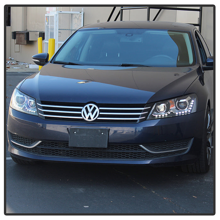 SPYDER Xtune Volkswagen Passat 12-14 OE Projector Headlights Not Compatible w/ Hid Black PRO-JH-VP12-NA-BK 9933448