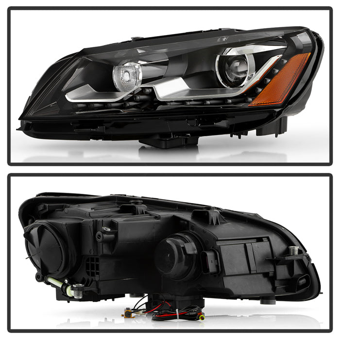 SPYDER Xtune Volkswagen Passat 12-14 OE Projector Headlights Not Compatible w/ Hid Black PRO-JH-VP12-NA-BK 9933448