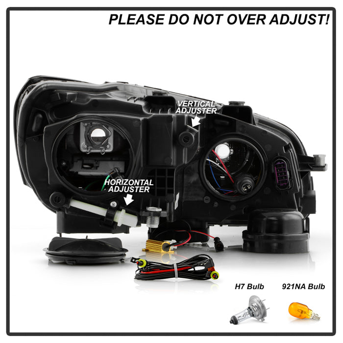 SPYDER Xtune Volkswagen Passat 12-14 OE Projector Headlights Not Compatible w/ Hid Black PRO-JH-VP12-NA-BK 9933448