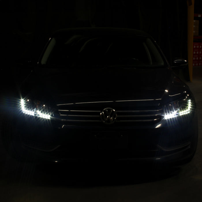 SPYDER Xtune Volkswagen Passat 12-14 OE Projector Headlights Not Compatible w/ Hid Black PRO-JH-VP12-NA-BK 9933448
