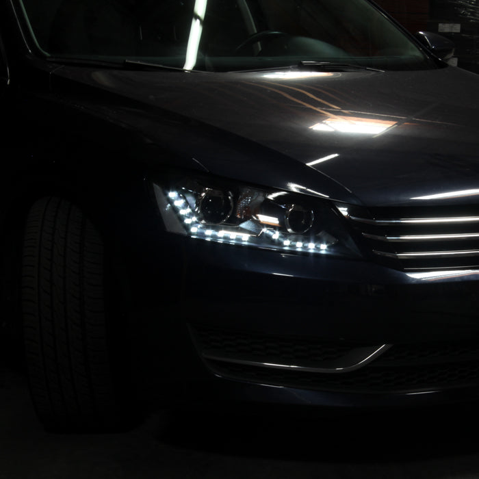 SPYDER Xtune Volkswagen Passat 12-14 OE Projector Headlights Not Compatible w/ Hid Black PRO-JH-VP12-NA-BK 9933448
