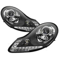SPYDER xTune 97-04 Porsche Boxster 986 Projector Halogen Headlights - Black (PRO-ON-PBX98697-LED-BK) 9038747