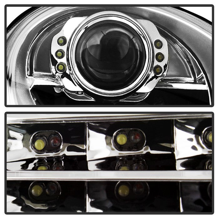 SPYDER xTune 99-02 Porsche 996 Projector Headlights - Halogen Only (No HID) Chrome PRO-ON-PBX98697-LED-C 9038754