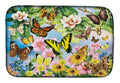 North American Butterflies Dish Drying Mat Absorbent Dish Drying Mat Pad for Kitchen Counter Dish Drainer Mat for Countertop, 14 x 21", Multicolor