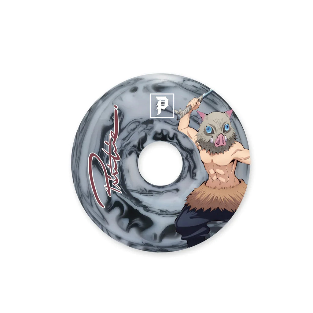 Primitive x Demon Slayer Skateboard Wheels 54mm 101a - Black/Grey (Set of 4)