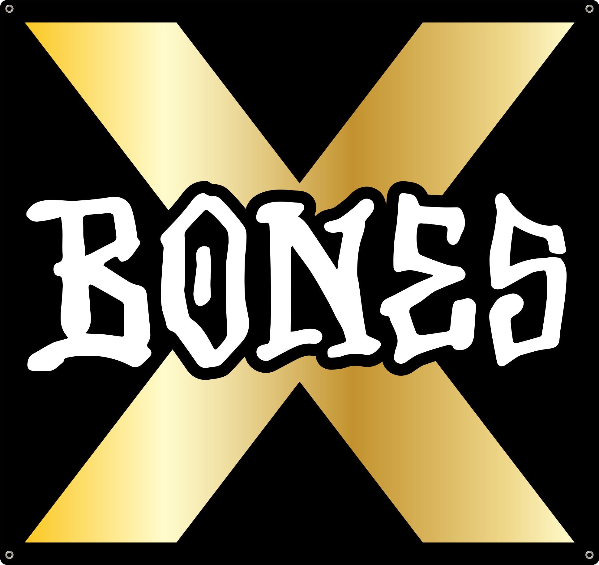 BONES WHEELS X Bones 36" x 34" Cloth Banner
