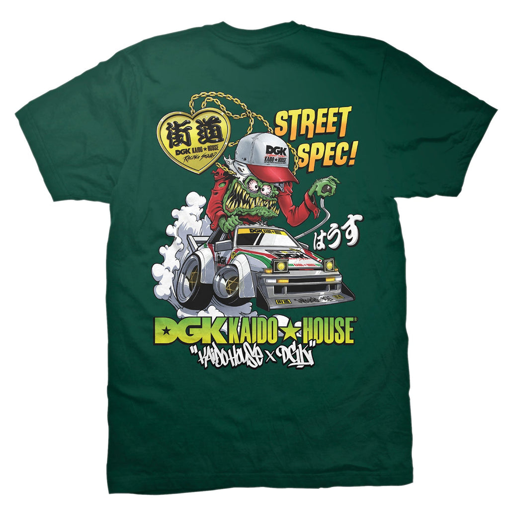 DGK x Kaido House Wide Open T-Shirt - Forest