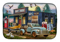 Early Bird Catches the Fish Bait Shop Dish Drying Mat Absorbent Dish Drying Mat Pad for Kitchen Counter Dish Drainer Mat for Countertop, 14 x 21", Multicolor