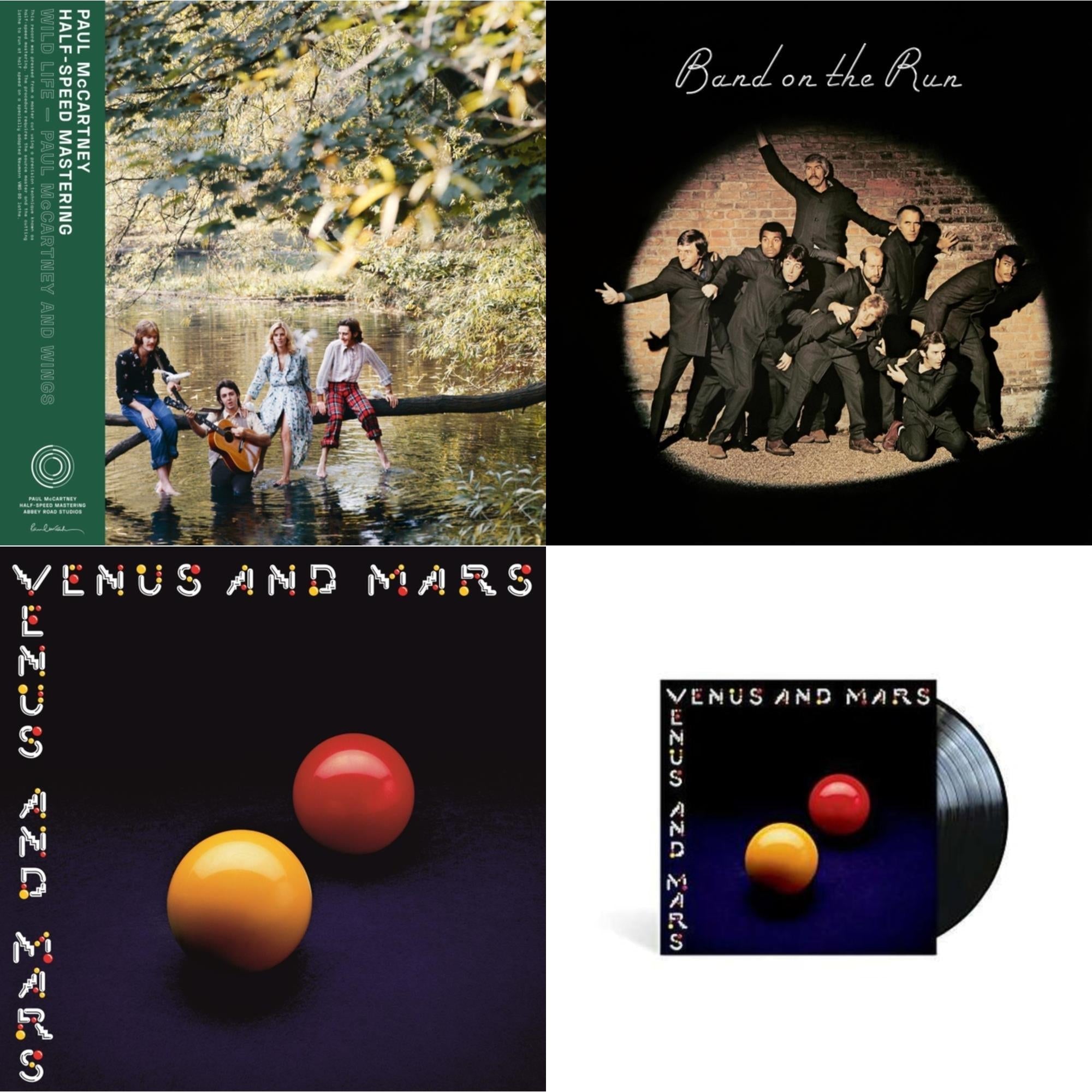 Wild Life (50Th Anniversary/Half-Speed Master) & Band On The Run (Half-Speed) & Venus & Mars (50Th Anniversary) (180G/Half-Speed) & Venus & Mars