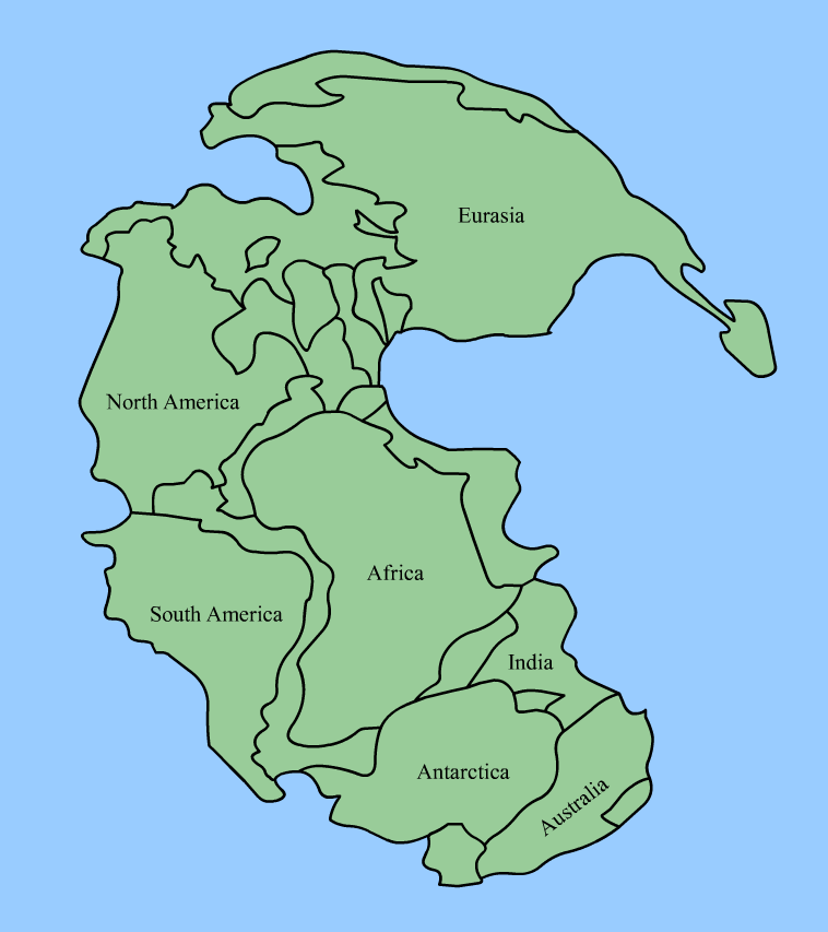 Breakup of Pangea - Display Card